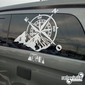 stiker brujula para off road
